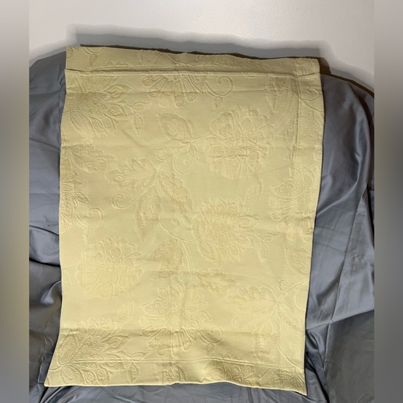 The Company Store Yellow Putnam Matelassé Standard Sham - Picture 2 of 3